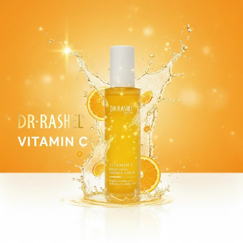 TONICO FACIAL ILUMINADOR CON VITAMINA C 100ML, POTENTE TONICO QUE LIMPIA Y CIERRA LOS POROS, DEVOLVIENDO LUMINOSIDAD NATURAL Y AUMENTANDO LA FIRMEZA DR RASHEL