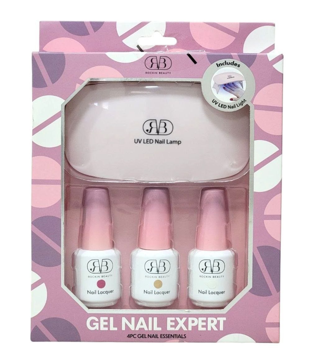 SET DE ESMALTES DE GEL DE ACABADO PROFESIONAL DURADERO ROCKIN BEAUTY 30MLX3