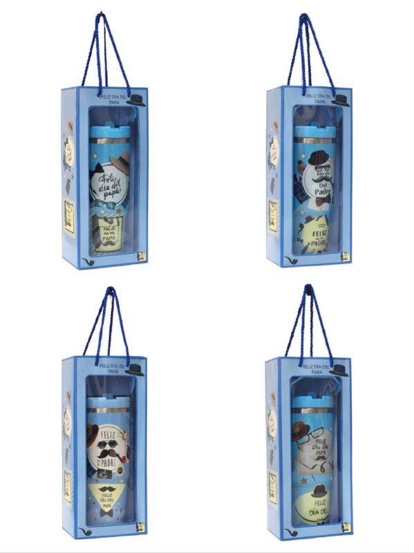 BOTE TERMICO DE REGALO PARA PADRE PARA BEBIDAS FRIAS Y CALIENTES BENELI HOME