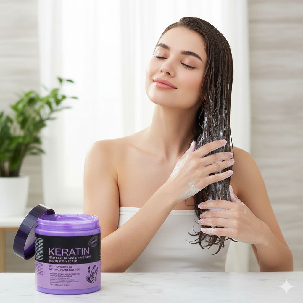 MASCARILLA PARA EL CABELLO EQUILIBRANTE CON QUERATINA LAVANDER KERATIN 1000ML