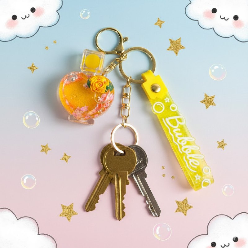 LLAVEROS DE ARENA MOVEDIZA LIQUIDA, 4 ESTILOS DISPONIBLES