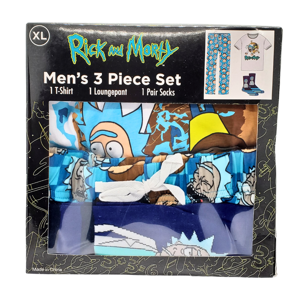 SET DE PIJAMA DE HOMBRE ORIGINAL RICK AND MORTY