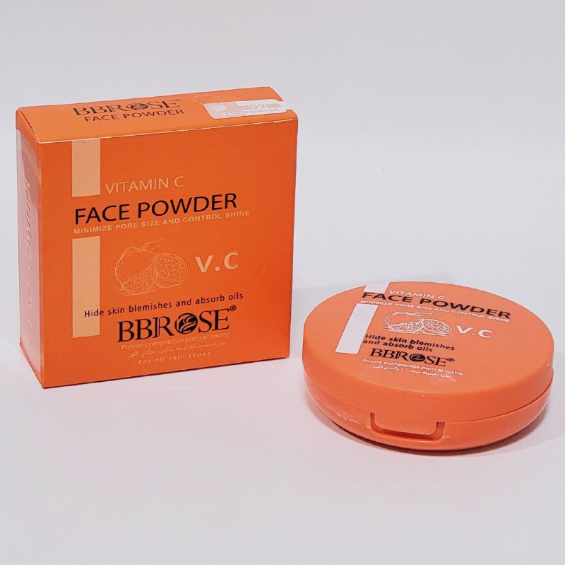 POLVOS DE MAQUILLAJE FACILES COMPACTOS DE VITAMINA VC, MINIMIZA LOS POROS Y CONTROLA EL BRILLO, ACTUA COMO BASE DE MINIMO COLOR Y TEXTURA, ACABADO MATE TRANSLUCIDO TONO 02 BBROSE FACE POWDER