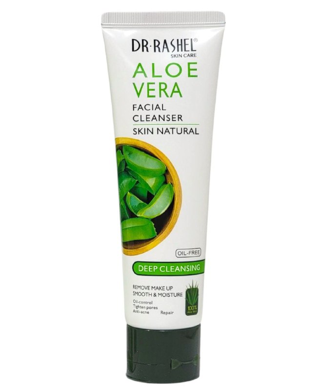 LIMPIADOR FACIAL DE ALOE VERA, DEJA LA PIEL NATURALMENTE SUAVE Y NO IRRITANTE, LIMPIEZA PROFUNDA DE LOS POROS, ELIMINA SUCIEDAD Y MAQUILLAJE, PUNTOS NEGROS, GRASA DR RASHEL SKIN CARE 100G