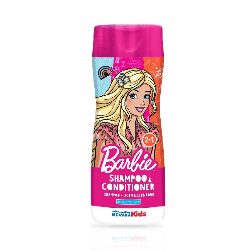 SHAMPOO Y ACONDICIONADOR 2 EN 1 BARBIE NEVADA KIDS 473ML