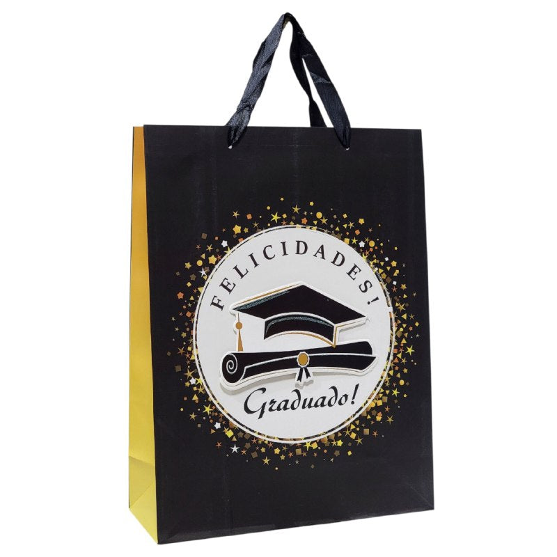 BOLSA DE REGALO DE GRADUACION GRANDE 30X40X12CM