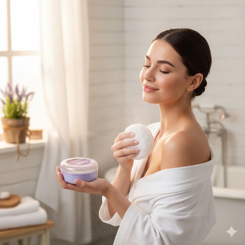 POLVO CORPORAL PERFUMADO DELICADO CON AROMA A LAVANDA, DEJA LA PIEL FRESCA NEVADA 142G