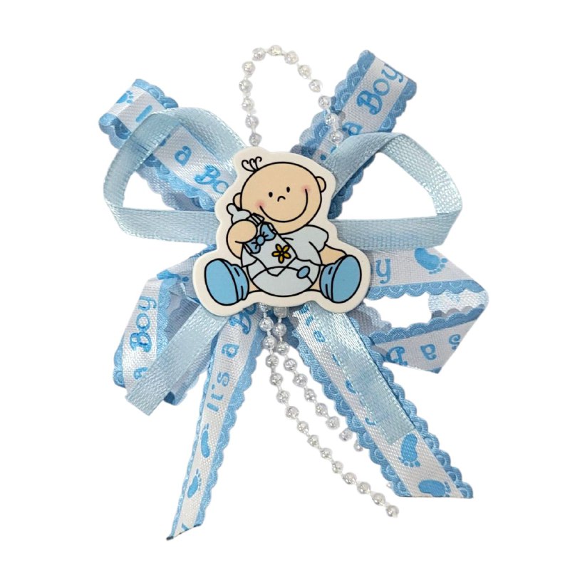 DECORACION ADORNO PARA RECURDOS DE BABY SHOWER EN PAQUETE 6UND 9X9CM