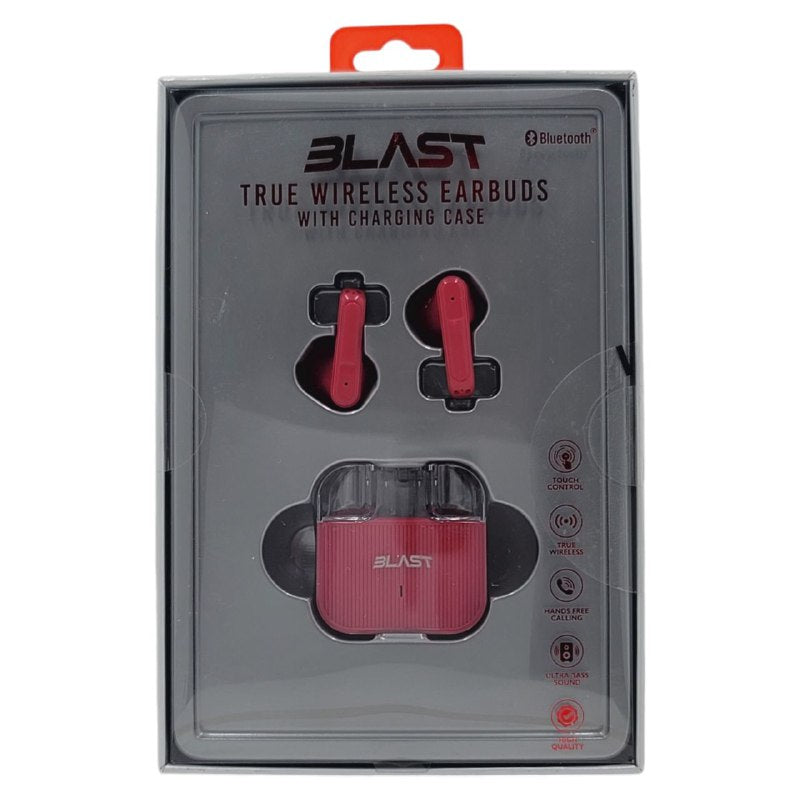 AUDIFONOS AURICULARES INALAMBRICOS ORIGINALES SONIDO DE ALTA CALIDAD, CONTROL TACTIL, MANOS LIBRES, EMPAREJAMIENTO AUTOMATICO, BATERIA 4H BLAST TWS