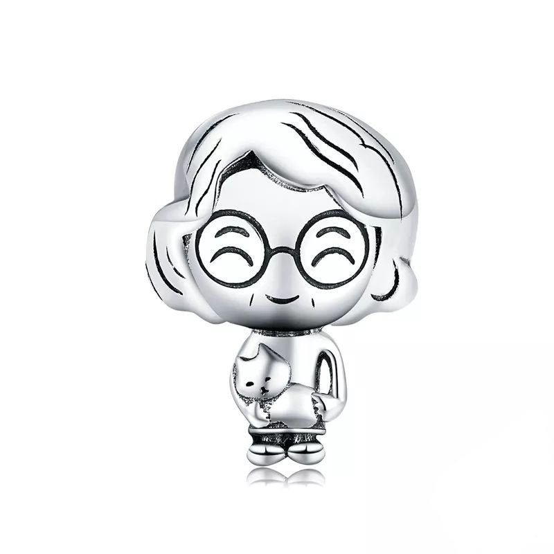 PCHARM3078 FORMA DE ABUELA PANDORA PLATA 9.25