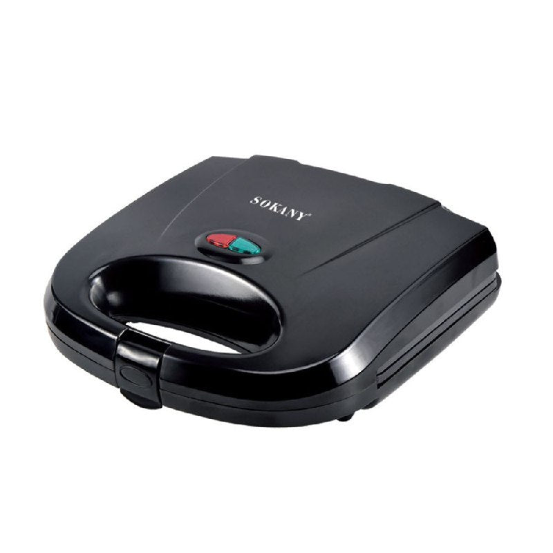 MAQUINA SANDWICHERA, 750W FUERZA, FACIL DE LIMPIAR, CALEFACCION DOBLE CARA SK-08022 SOKANY