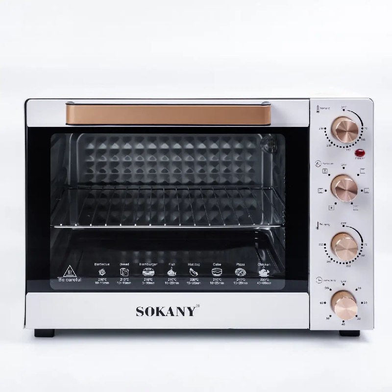 MAQUINA HORNO TOSTADOR 1700W ALTO VOLTAJE, CONTROL DE TEMPERATURA SK-450 SOKANY 50L