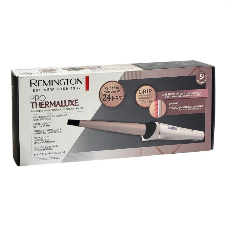 RIZADORA ENCOLOCHADORA DE RESULTADOS DE SALON CON CERAMICA, CONTROL DE TEMPERATURA REMINGTON
