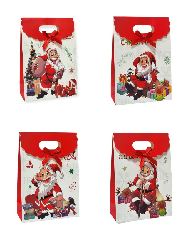 BOLSA DE REGALO NAVIDEÑA MINI MEDIANO 14X21CM