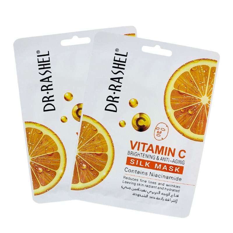 MASCARILLA FACIAL DE SEDA ILUMINADORA Y ANTIEDAD CON VITAMINA C DR RASHEL 28G