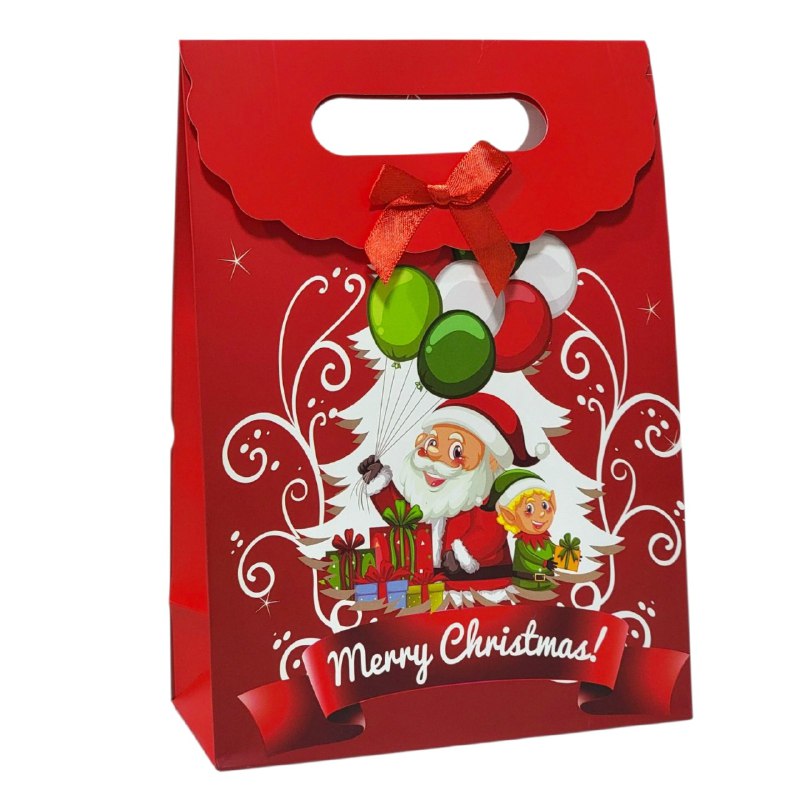 BOLSA DE REGALO NAVIDEÑA MEDIANO 29X19CM