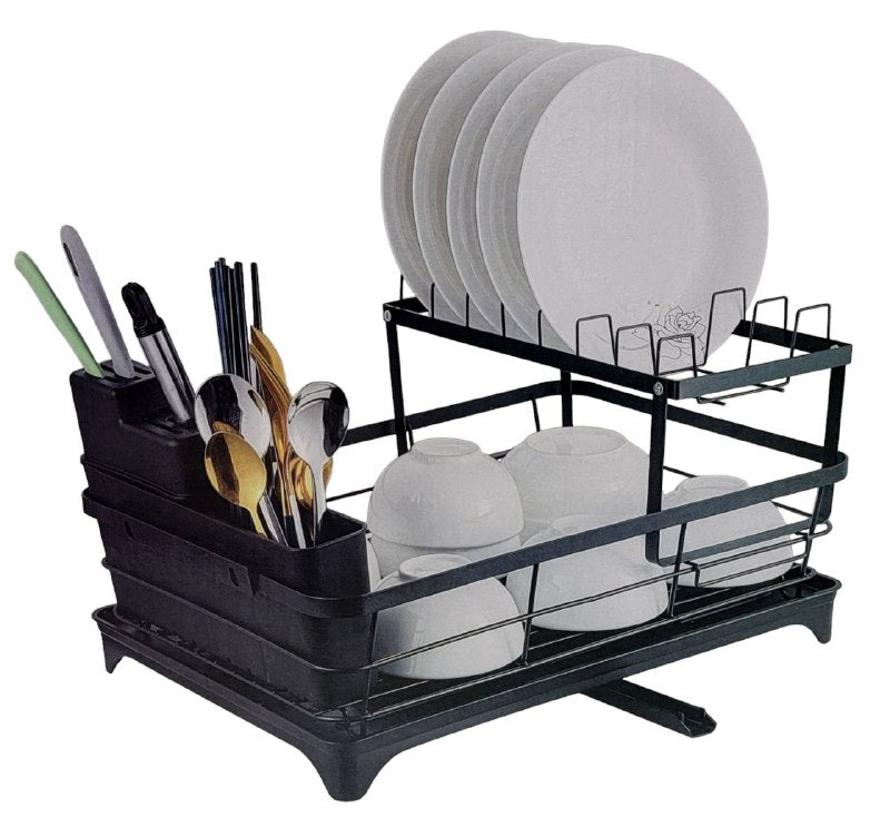 ESTANTE ORGANIZADOR ESCURRIDOR DE PLATOS, REJILLA DE DRENAJE SOBRE EL FREGADERO TODO EN 1, PLATOS, TAZAS, TABLA PARA CORTAR, ESTANTE DE DUCHILLOS KETCHEN RACK