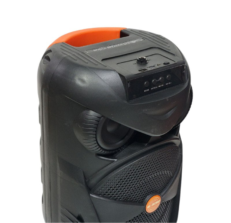 PARLANTE ALTAVOZ INALAMBRICO CON LUCES RBG Y POTENCIA DE 25W, PARA KARAOKE Y BATERIA DE GRAN CAPACIDAD MS-2028BT