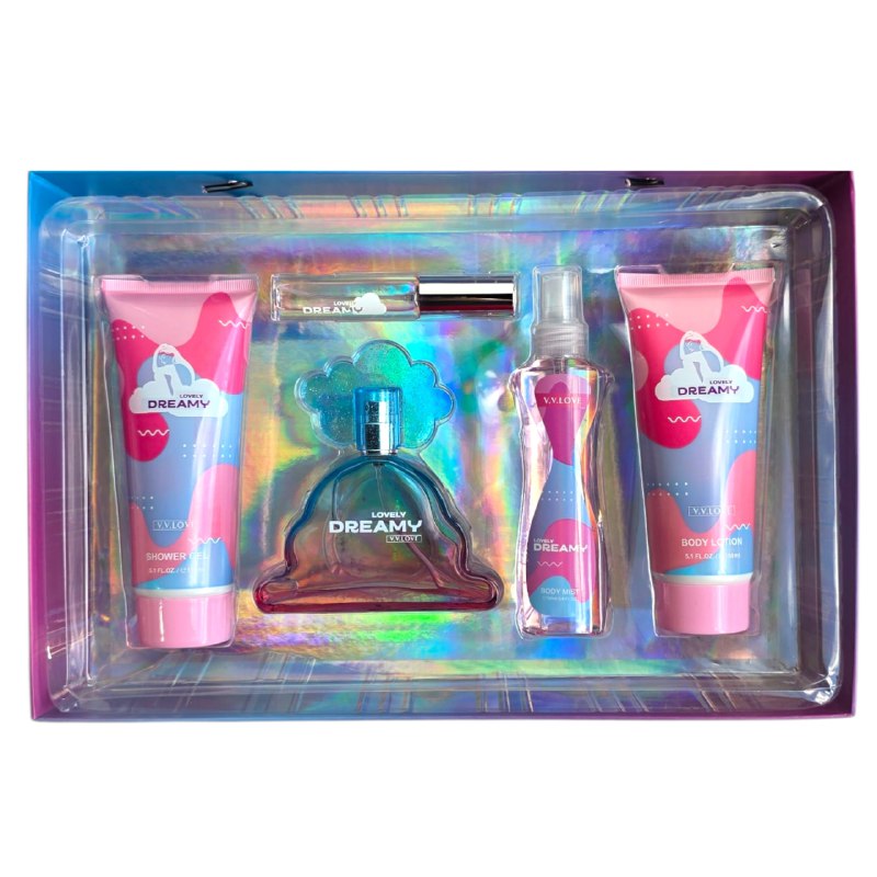 SET VV LOVE LOVELY DREMAY EDP 100ML, EDP 10ML, BODY LOTION 150ML, SHOWER GEL 150ML, SLPASH 100ML (M)