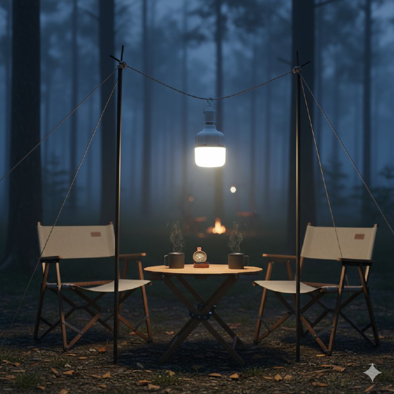 FOCO BOMBILLA LED RECARGABLE DE BATERIA DE LITIO LUZ FRIA AHORRATIVA VTEG 7X14CM