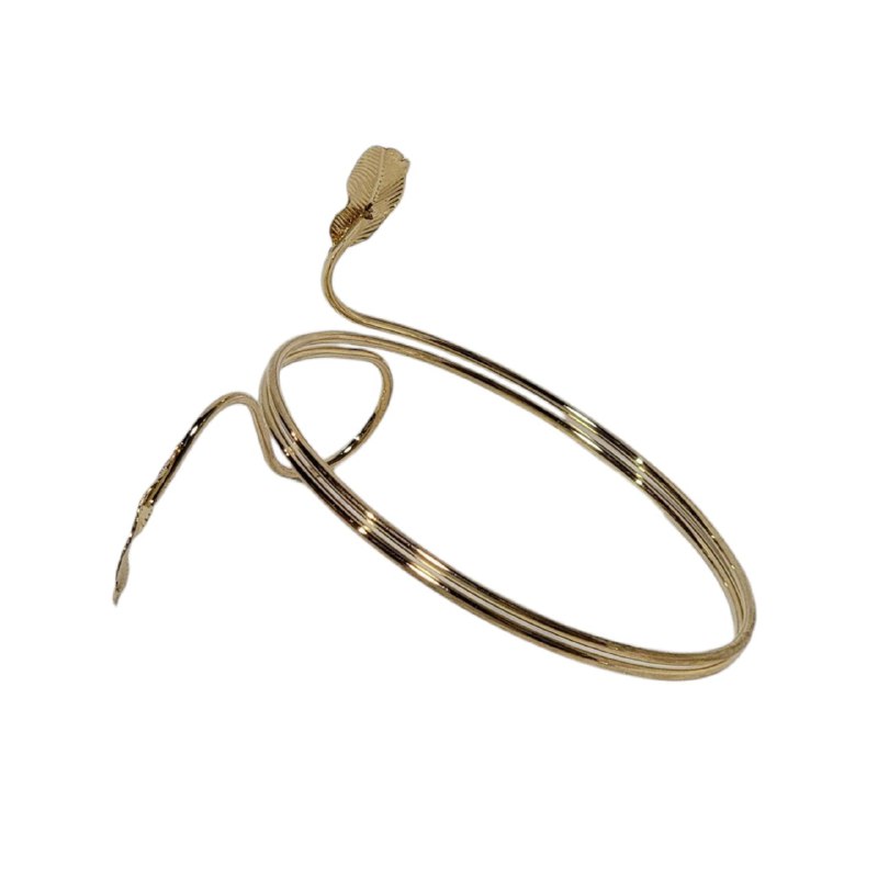 BRAZALETE PARA BRAZO SUPERIOR AJUSTABLE DE ACERO FORMA PLUMA