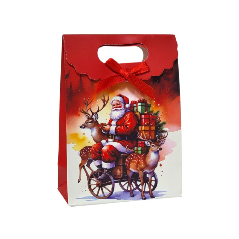 BOLSA DE REGALO NAVIDEÑA MINI PEQUEÑA 16X21CM