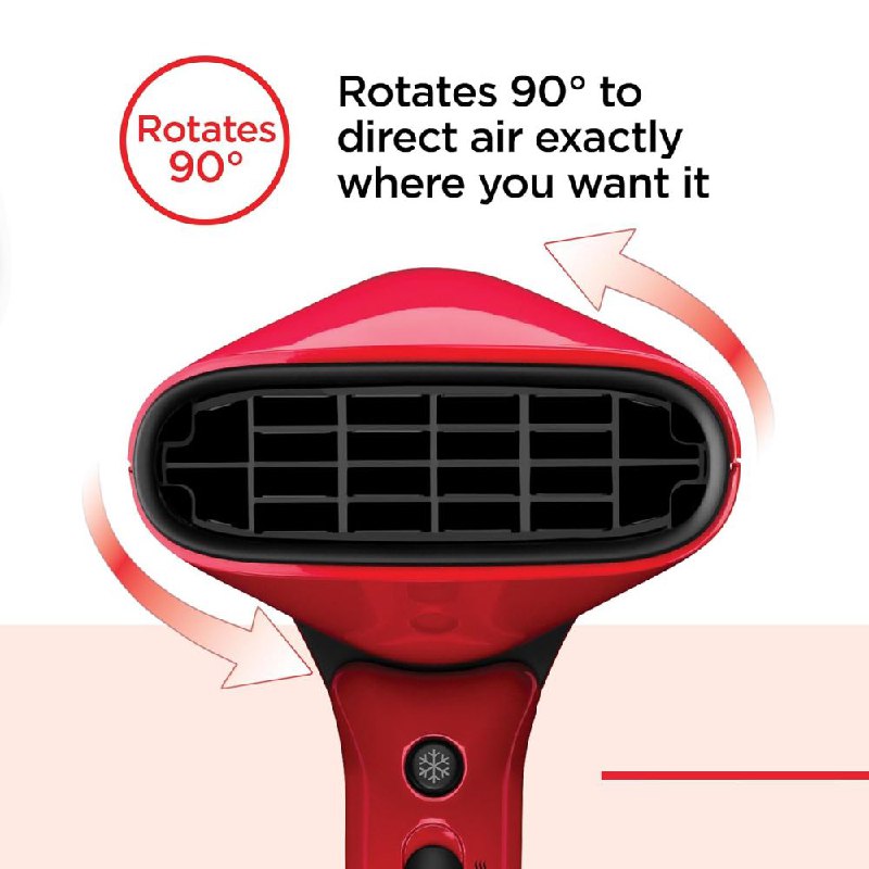 SECADORA PARA EL CABELLO CON CONTROL DE FLUJO DE AIRE EFICIENTE Y SECADO RAPIDO REVLON