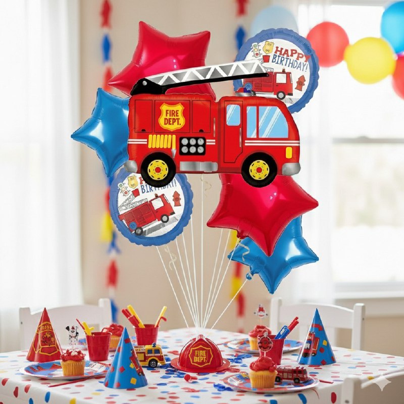 DECORACION ADORNO PAQUETE DE GLOBOS DE PAPEL METALICO PARA NIÑOS, 2 ESTILOS