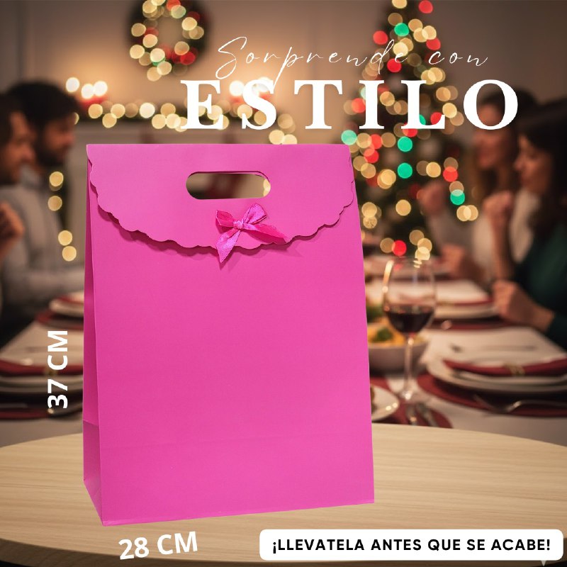 BOLSA DE REGALO EXTRA GRANDE 28X37CM