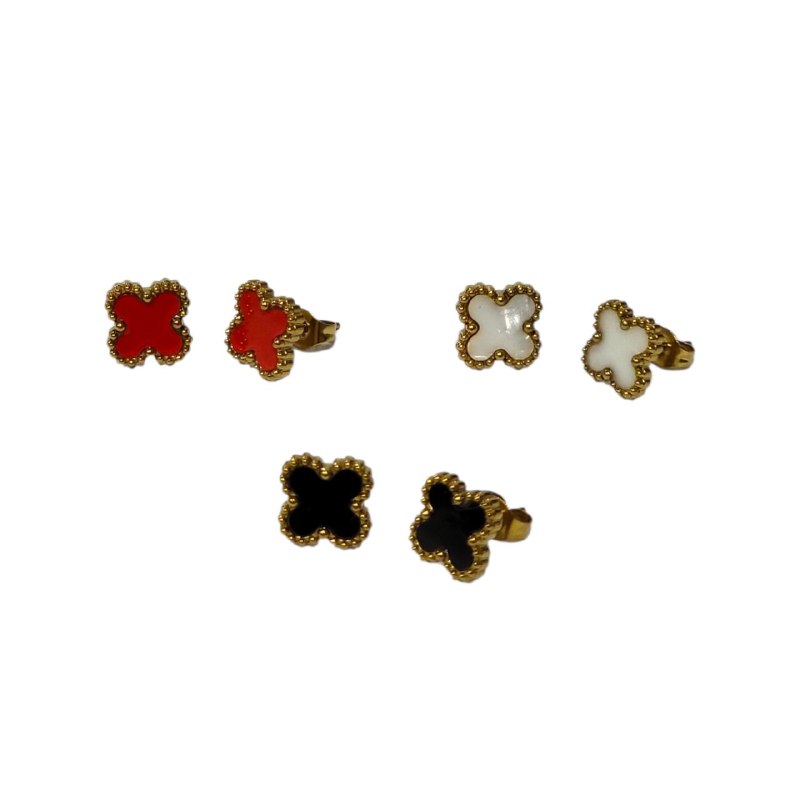 EARI4073 SET DE ARITOS FLOR CARTIER