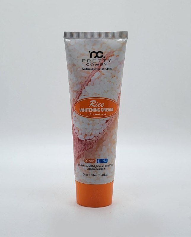 CREMA FACIAL BLANQUEADORA DE ARROZ ILUMINA LA PIEL DEL ROSTRO PRETTY COWRY 100ML