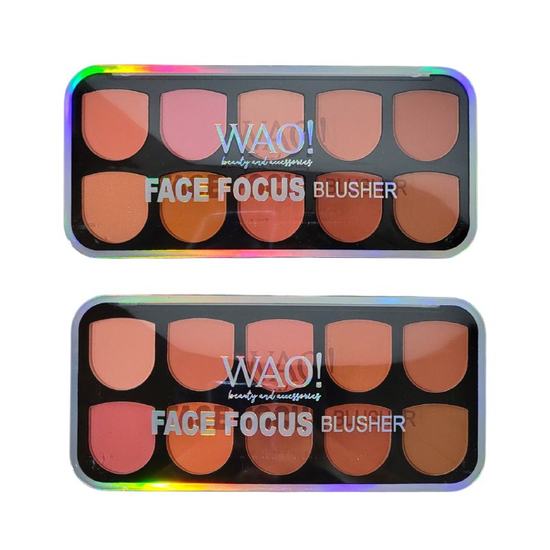 BLUSH EN PALETA 20 TONOS PIGMENTADO NATURAL WAO