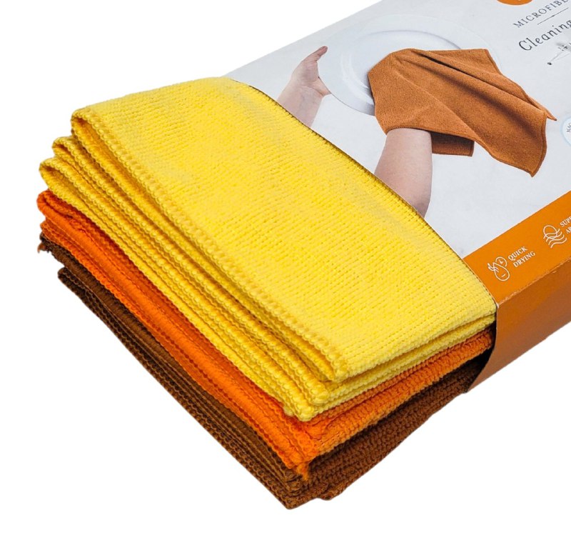 TRAPO DE MICROFIBRA MULTIUSOS EN PAQUETE DE 12 PIEZAS CORE 35X45CM