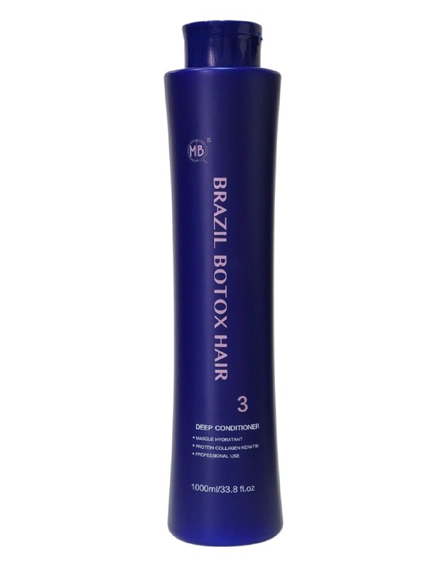 ACONDICIONADOR PARA EL CABELLO DE BOTOX BRASILEÑO REVITALIZANTE 1000ML, DA UN BRILLO PRISMATICO Y SUPER ACONDICIONADO DESPUES DEL TRATAMIENTO CON QUERATINA, DEJANDOLO SANO Y SUAVIZADO BRAZIL BOTOX HAIR PASO 3