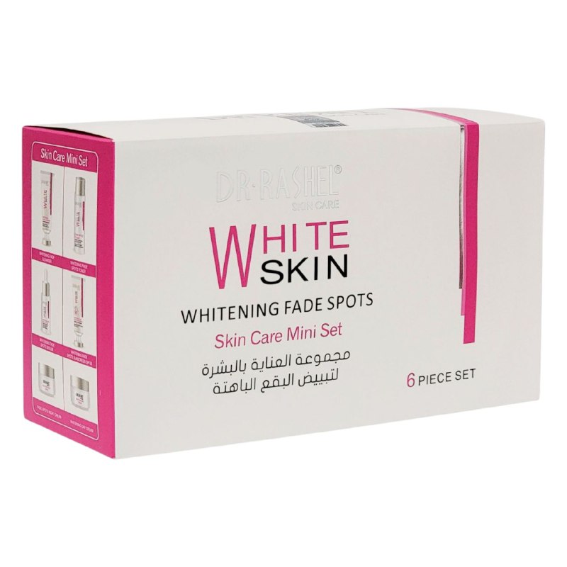 SET DE CUIDADO FACIAL DE 6 PIEZAS, EFECTO BLANQUEADOR Y ATENUADOR DE MANCHAS DR RASHEL