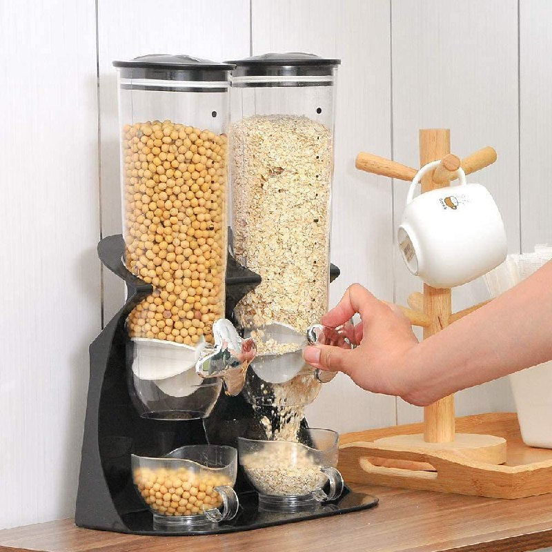 ALMACENADOR DISPENSADOR DOBLE PARA COCINA 7.5OZ CADA BOTE