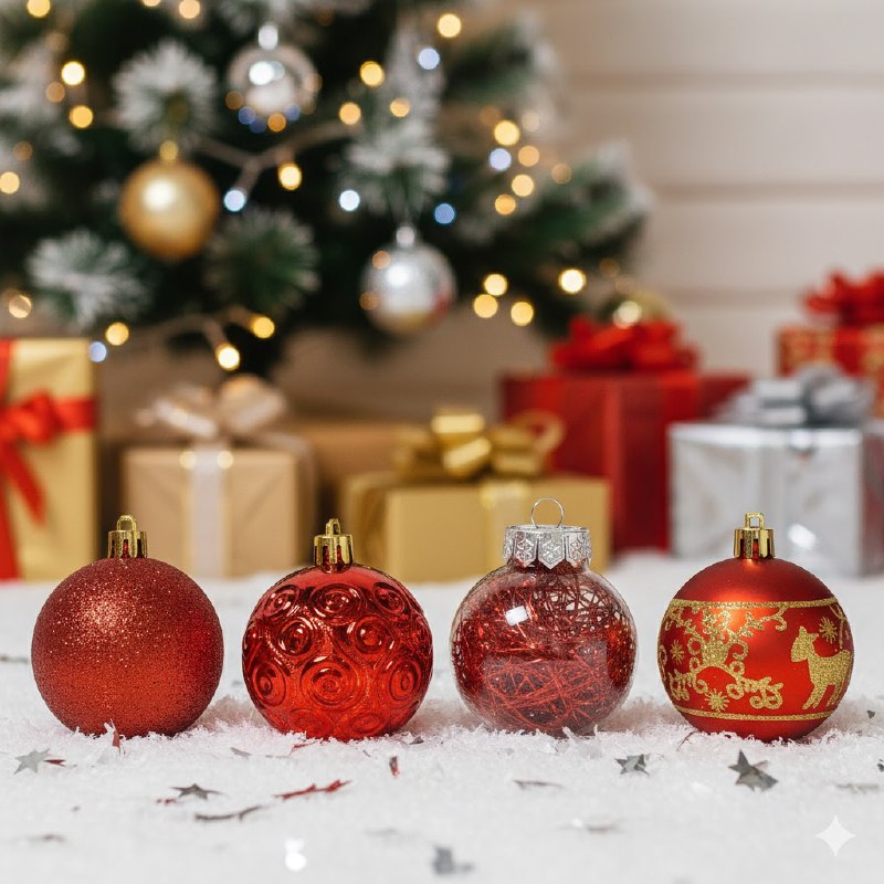 DECORACION ADORNO NAVIDEÑO PAQUETE DE 24 BOLAS DECORATIVAS,6 CM 42X70X64  IDEALES PARA DARLE UN TOQUE UNICO A TU ARBOL DE NAVIDAD