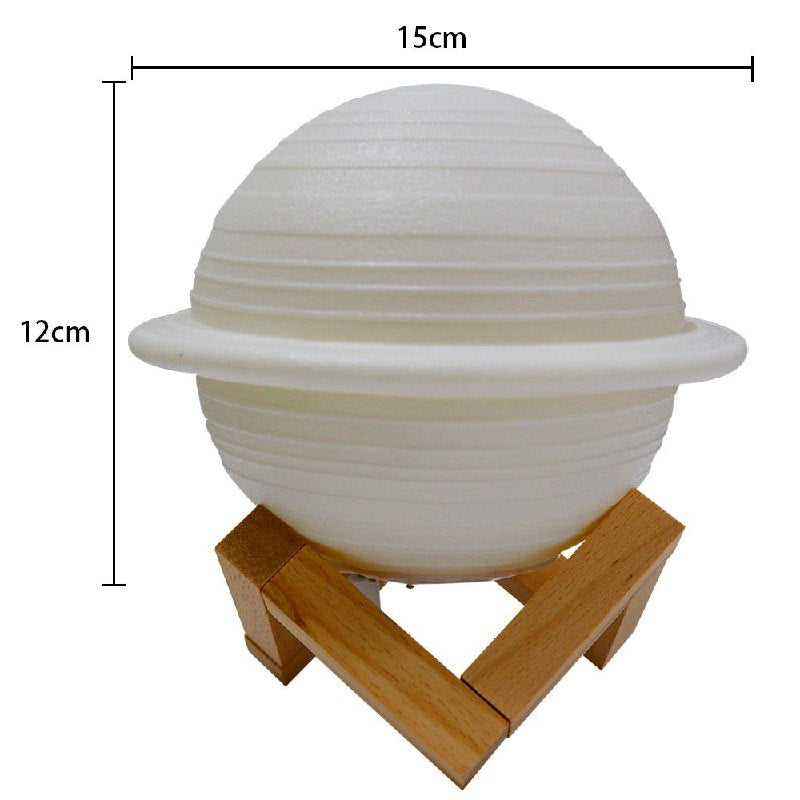 LAMPARA HUMIFICADORA DISEÑO DE PLANETA SATURNO