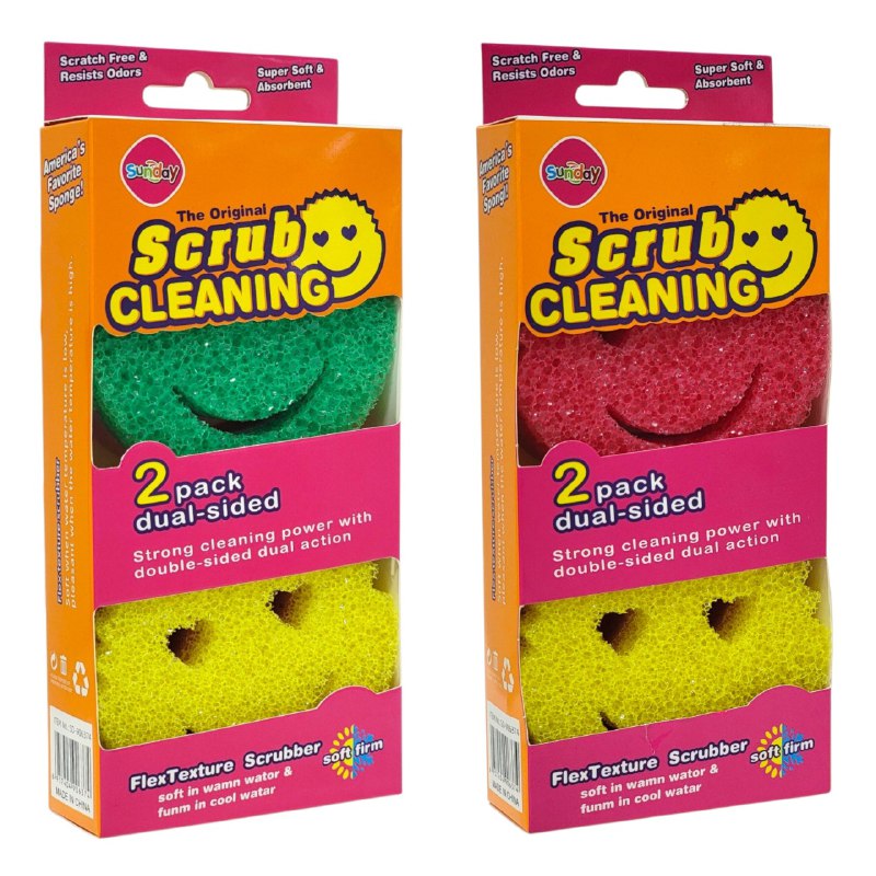 PASTE Y ESPONJA PARA LAVAR TRASTES DOBLE CARA POTENTE LIMPIEZA Y ACCION SUNDAY DUPE DE SCRUB MOMMY