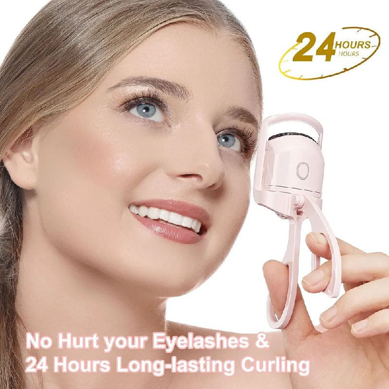 RIZADOR DE PESTAÑAS ELECTRICO, RIZOS NATURALES, SEGURO ANTIQUEMADURAS, NO SE DEFORMA, PESTAÑAS GRUESAS, CURVAS Y LARGAS ELECTRIC EYELASH CURLER