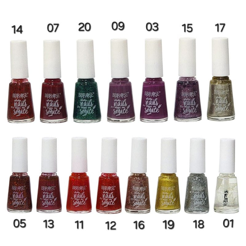 ESMALTE DE UÑAS, 15 COLORES BBROSE COLOR PRETTY 14ML