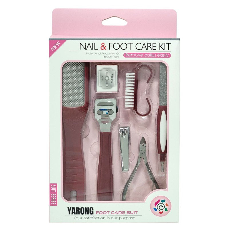 SET DE PEDICURA DE 7 PIEZAS PARA EL CUIDADO DE LAS UÑAS Y LOS PIES YARONG