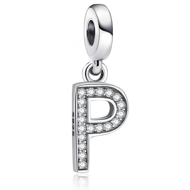 PCHARM4066$P LETRA P PANDORA PLATA 9.25