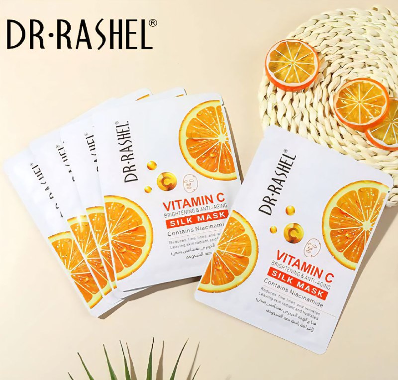 MASCARILLA FACIAL DE SEDA ILUMINADORA Y ANTIEDAD CON VITAMINA C DR RASHEL 28G