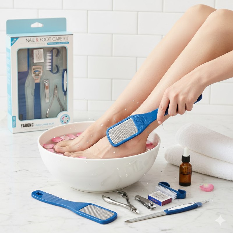 SET DE PEDICURA DE 7 PIEZAS PARA EL CUIDADO DE LAS UÑAS Y LOS PIES YARONG