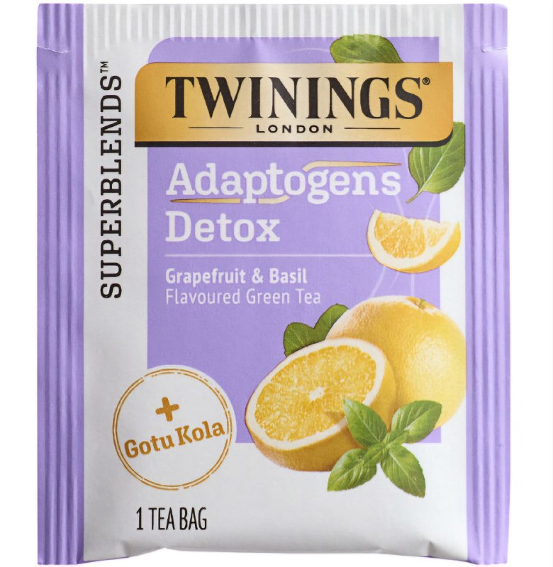 TE VERDE CON SABOR A POMELO Y ALBAHACA DESINTOXICACION DE ADAPTOGENOS TWININGS 18UND