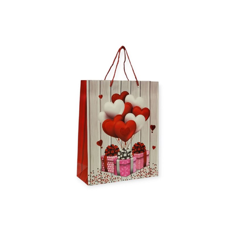 BOLSA DE REGALO PEQUEÑA 18X10X23CM SAN VALENTIN