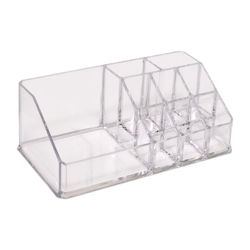 ORGANIZADOR DE MAQUILLAJE Y COSMETICOS TRANSPARENTE DE ACRILICO COSMETIC ORGANIZER 9X17CM