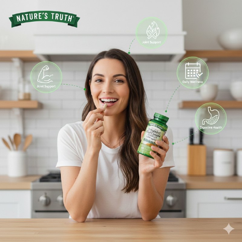 VITAMINAS EN CAPSULAS DE CURCUMA ANTIINFLAMATORIO ANTIOXIDANTE NATURES TRUTH 60UND