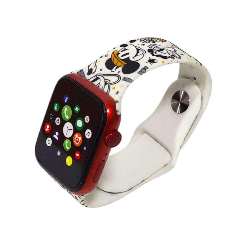 BRAZALETE INTERCAMBIABLE CORREA DE SILICONA PARA RELOJ INTELIGENTE Y APPLE WATCH 42-44-45CM, 5 ESTILOS